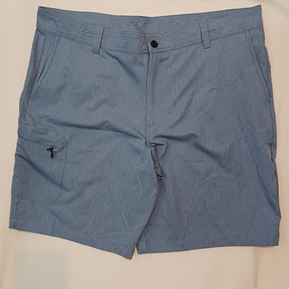 Magellan Fish Gear Shorts Mens 42 Blue Excellent Water Repellent Cargo Hiking